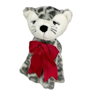 Gymboree Snow Leopard Kitty Cat Gray White Plush Toy Stuffed 8" Rare
